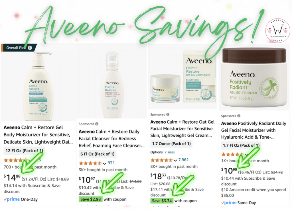 Aveeno Savings!